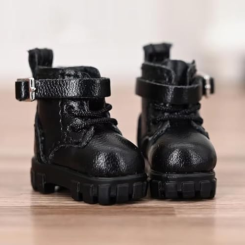XiDonDon Freizeitschuhe für OB11 DDF Body9 1/12 BJD GSC Puppenzubehör BJD Puppen Spielzeugschuhe (Black) von XiDonDon