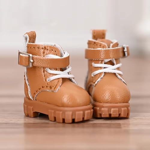 XiDonDon Freizeitschuhe für OB11 DDF Body9 1/12 BJD GSC Puppenzubehör BJD Puppen Spielzeugschuhe (Brown) von XiDonDon