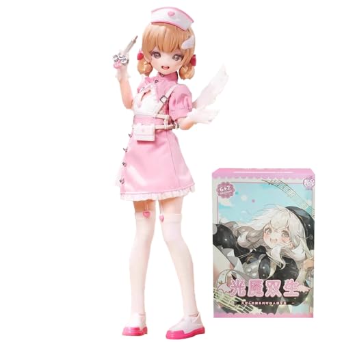 XiDonDon Light Nightmare Twins Serie Mini 1/6 BJD Puppen 22 cm Niedliche Actionfiguren Sammlerstück Geburtstagsgeschenk (Two Boxes) von XiDonDon