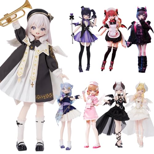 XiDonDon Light Nightmare Twins Serie Mini 1/6 BJD Puppen 22 cm Niedliche Actionfiguren Sammlerstück Geburtstagsgeschenk (Whole Set) von XiDonDon