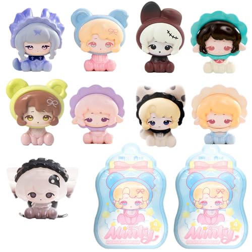 XiDonDon Minty Mili Abenteuerserie – Niedliche Granulat-Tischdekoration – Überraschungstüte – Geschenk – Cartoon-Anime-Figur – Sammlerspielzeug (Two Bags(8PCS)) von XiDonDon
