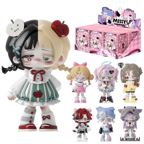 XiDonDon Missy Sweet Mourning Lolita Serie Süßes Spielzeug Anime-Figuren Puppen Geschenk Überraschung Spielzeug Sammlerstück Wohndekoration (Two Boxes) von XiDonDon
