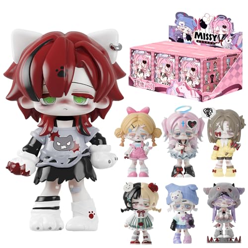 XiDonDon Missy Sweet Mourning Lolita Serie Süßes Spielzeug Anime-Figuren Puppen Geschenk Überraschung Spielzeug Sammlerstück Wohndekoration (Whole Set) von XiDonDon
