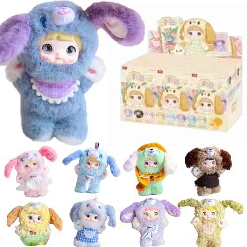 XiDonDon Nommi Puppy Diary Serie Vinylgesicht Plüsch Niedliche Puppe Anime Figur Ornamente Figuren Sammlerspielzeug Geburtstagsgeschenk (Whole Set) von XiDonDon
