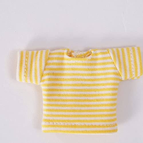 XiDonDon OB Kleidung ob11 Molly Gsc,1/12bjd Puppenkleidung Kurzarm T-Shirt OB Puppe 4,3 Zoll (11 cm) Körperkleidung (Yellow1) von XiDonDon