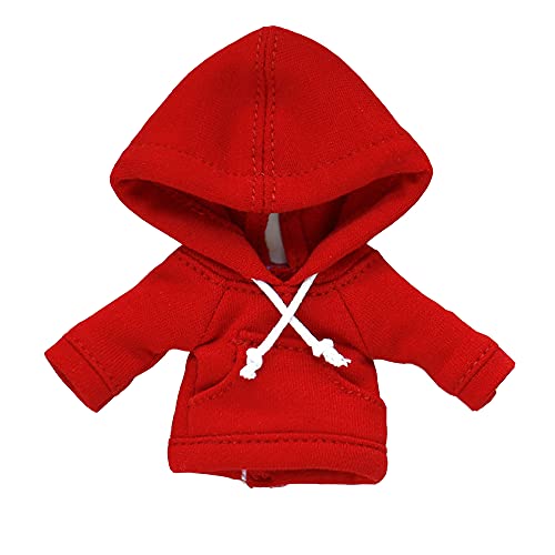 XiDonDon OB Kleidung Sport Hoodie für Ob11, GSC, YMY, BODY9, Molly, 1/12 BJD Puppenkleidung Zubehör (Red) von XiDonDon