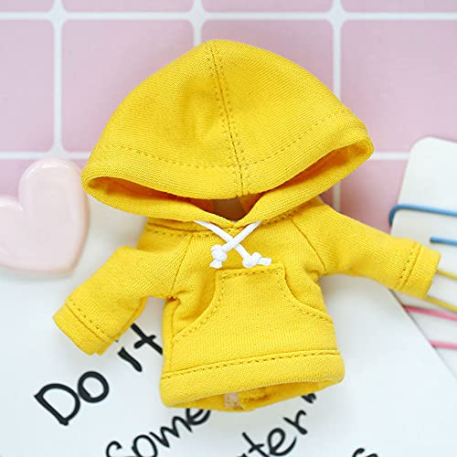 XiDonDon OB Kleidung Sport Hoodie für Ob11, GSC, YMY, BODY9, Molly, 1/12 BJD Puppenkleidung Zubehör (Yellow) von XiDonDon