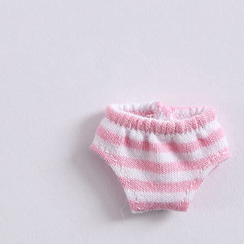 XiDonDon Puppenkleidung Unterwäsche Höschen Bjd Shorts für Ob11, OB, GSC, 1/12bjd Puppenhöschen Spielzeug Bekleidungszubehör (Pink Stripes) von XiDonDon