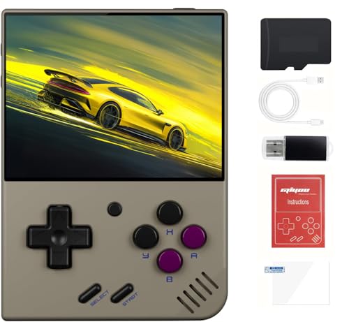 XiFanHo Miyoomini Plus Retro Konsole, 128 GB Miyo Mini+ Handheld Spielkonsole Portable Cortex-A7 Linux-System mit 3000 mAh Unterstützt Wireless Gamepad von XiFanHo