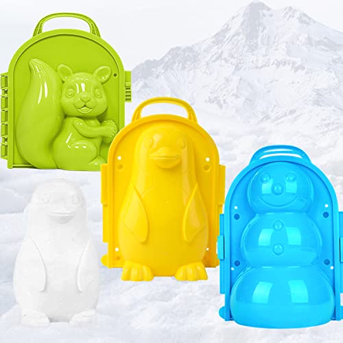 XiXiRan Schneeball Form, 3 Stück Winter Schneeball Former Pinguin Spielzeug für Kinder, Schneespielzeug Set Strandspielzeug Kinder Erwachsene von XiXiRan