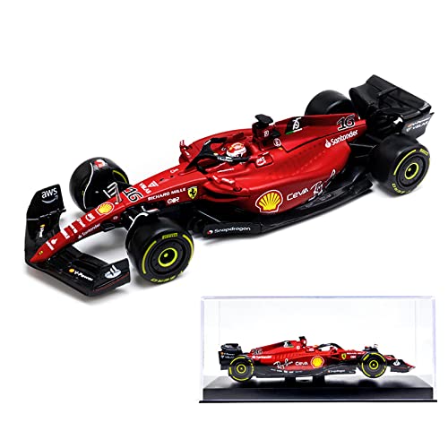 Xiangtat Bburago 1/43 2022 F1-75 Scuderia #16 Charles Leclerc Alloy Luxury Vehicle Diecast Cars Model Toy Collection Gift (F1-75#16 W/Helm) von Xiangtat
