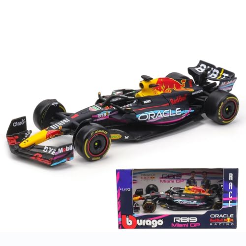 Xiangtat Bburago 1:43 F1 Red Bull Racing RB19 Miami GP 2023 1# Max Verstappen Alloy Car Die Cast Modell (RB19 Miami GP 1#) von Xiangtat