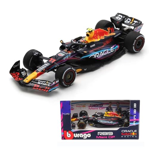 Xiangtat Bburago 1:43 F1 Red Bull Racing RB19 Miami GP 2023 11# Sergio Perez Alloy Car Die Cast Modell (RB19 Miami GP 11#) von Xiangtat