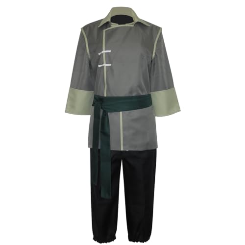 Earthbender Bolin Uniform Outfit Anzug Cosplay Kostüm, GRAU, Male M von Xiao Wu