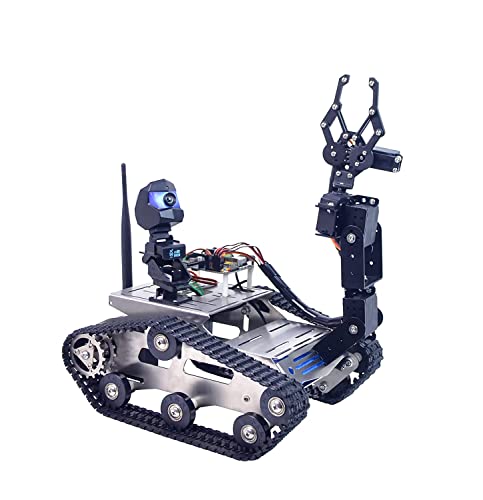 XiaoR GEEK Smart Roboter Kit für Arduino MEGA, Programmierbar Robot Car mit WiFi, Bluetooth Modul, FPV, Infrarot Linienverfolgung und Ultraschall Sensor, Unterstütze iOS und Android APP von XiaoR GEEK