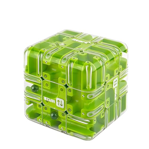 3D Cube Labyrinth Puzzles - ultimative Wendungen für Erwachsene und Jugendliche, Raumlogik - Training, pädagogische Stäbchen Geschenke für Familienspiele Nächte, Spaß an Reisen und Partys (grün) von XiaoerYu