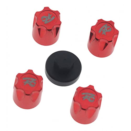 Aluminium RC Auto Felgenmutter für 1:10 Maßstab 4 axial – CNC-gefräst, Metall-Kontermutter – 4-teiliges Set mit Werkzeugen – Rüsten Sie Ihren RC Crawler auf – Rot Aluminium RC Auto Felgenmutter für 1:10 Maßstab 4 axial – CNC-gefräst, Metall-Kontermutter – 4-teiliges Set mit Werkzeugen – Rüsten Sie Ihren RC Crawler auf – Rot von Xiaojikuaipao