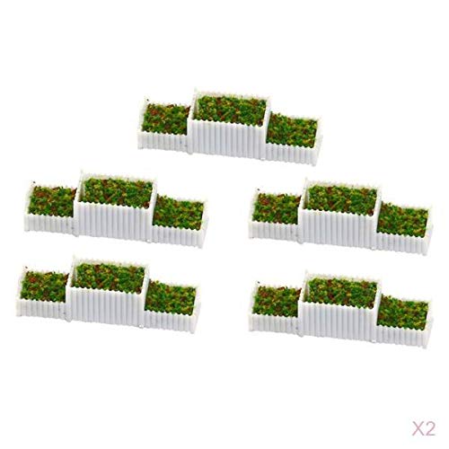Xiaojikuaipao 10 Stücke Kunststoff N 1/150 E Form Blumenbeete Modell für Parkplatz Landschaft Accs Xiaojikuaipao 10 Stücke Kunststoff N 1/150 E Form Blumenbeete Modell für Parkplatz Landschaft Accs von Xiaojikuaipao