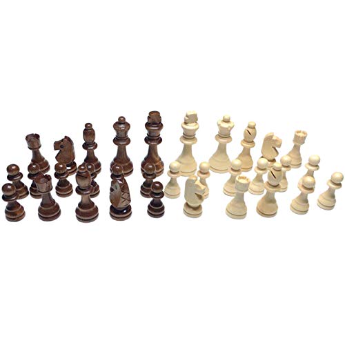 Xiaojikuaipao 32pcs Premium Mittelalter Schachfiguren Set Entertainment Turnier Wettbewerb Schachmänner Ersatz Schachspiel von Xiaojikuaipao