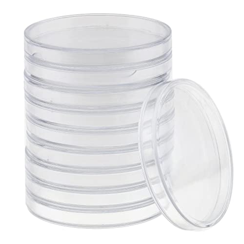 Xiaojikuaipao Münzkapsel-Boxen, DIY-Organizer, Bastelaufbewahrung, transparenter Kunststoff, runde Münzhalter für Sammlung, sichere Aufbewahrung, Geschenk, Innendurchmesser: 65 mm, 10 Stück Xiaojikuaipao Münzkapsel-Boxen, DIY-Organizer, Bastelaufbewahrung, transparenter Kunststoff, runde Münzhalter für Sammlung, sichere Aufbewahrung, Geschenk, Innendurchmesser: 65 mm, 10 Stück von Xiaojikuaipao