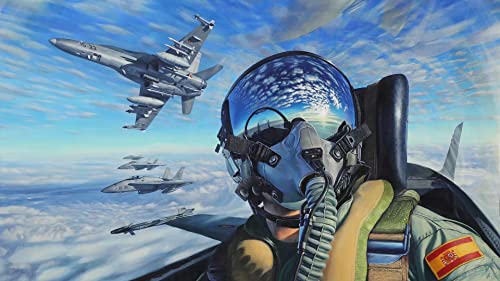 300-teiliges Holzpuzzle für Erwachsene und Kinder, Militärpilot, spanische Luftwaffe, Puzzle für aktives Denken, Party-Unterhaltung, Puzzle-Spiel-Kunstwerk, Geschenk für Ostern, Vatertag von Xiddxu