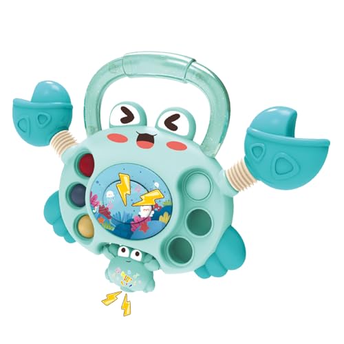Xijobido Krabbenspielzeug für Babys,Musikkrabbenspielzeug,6-in-1-Krabben-Sensorspielzeug für Kinder - Frühpädagogisches Lernen, interaktive Aktivitäten für Vorschulkinder, verbessert die Xijobido Krabbenspielzeug für Babys,Musikkrabbenspielzeug,6-in-1-Krabben-Sensorspielzeug für Kinder - Frühpädagogisches Lernen, interaktive Aktivitäten für Vorschulkinder, verbessert die von Xijobido