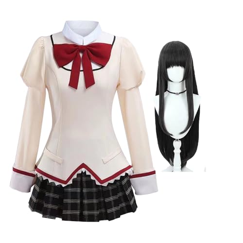 Ximman AkemiHomura Cosplay Kostüm Schuluniform Stil AkemiHomura Cosplay Rock Outfit Halloween Party Karneval Kostüm für Damen von Ximman