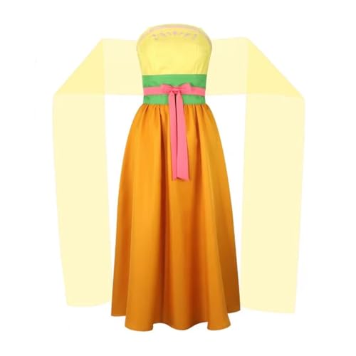 Ximman Anime Maomao Cosplay Kostüm Maomao Palace Stil Anime Cosplay Frauen Uniform Gelb Kleid Anzug Halloween Rollenspiel Kostüm Komplettes Set von Ximman