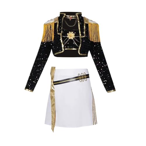 Ximman Rumi Anime Cosplay Kostüm für Erwachsene Halloween Cosplay Outfit Rumi Bühnenauftrittsanzug Anime Rollenspiel Kleidung Frauen Fasching Partykleid von Ximman