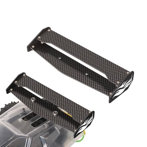 XinGeeek 1/10 RC Heckflügel Kohlefaser Heckflügel für Tamiya 1/10 Hornet EVO RC Auto Heckspoiler von XinGeeek