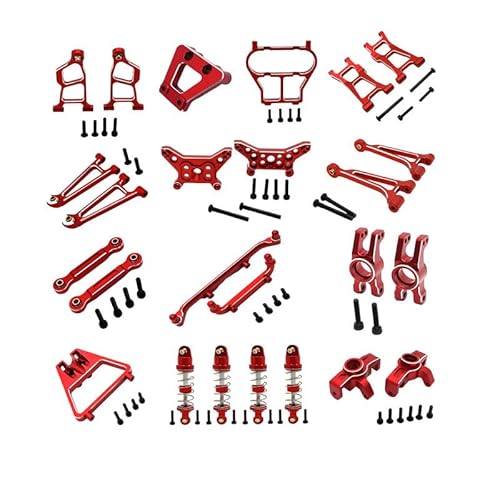 XinGeeek 1/14 Metall-Ersatzteile, Ersatzteil-Set für MJX 1/14 14211 RC Car (rot) von XinGeeek