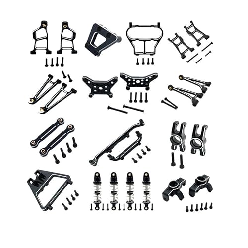 XinGeeek 1/14 Metall-Ersatzteile, Ersatzteil-Set für MJX 1/14 14211 RC Car (schwarz) von XinGeeek