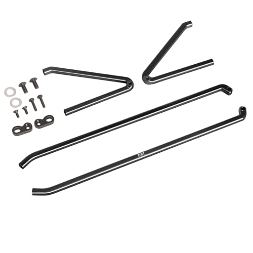 XinGeeek Aluminium Chassis Rahmen für Tamiya 1/10 Hornet EVO RC Auto Chassis Seitenrahmen Zubehör (schwarz) von XinGeeek