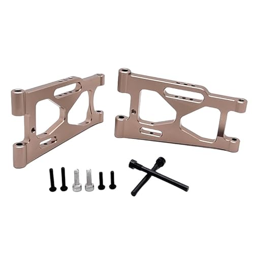 XinGeeek Aluminium Hinterradaufhängung A-Arme Set für MJX Hyper Go 7303 1/17 RC Car (Gold) von XinGeeek