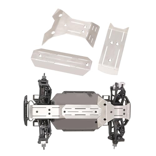 XinGeeek Edelstahl Chassis Armor Set Front & Rear Skid Plate Guard for Traxxas Mini Maxx RC Upgrade Parts XinGeeek Edelstahl Chassis Armor Set Front & Rear Skid Plate Guard for Traxxas Mini Maxx RC Upgrade Parts von XinGeeek