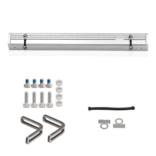 XinGeeek RC Car Simulation Side Roof Top Tent Rain Canopy Sunshade for Traxxas 1/18 TRX4M RC (Silver) von XinGeeek