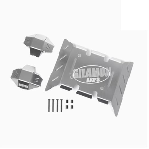 XinGeeek RC Edelstahl Chassis Armor Front Center Rear Protection Chassis Skid Plate for Axial 1/8 AXP8 Gilamon RC XinGeeek RC Edelstahl Chassis Armor Front Center Rear Protection Chassis Skid Plate for Axial 1/8 AXP8 Gilamon RC von XinGeeek