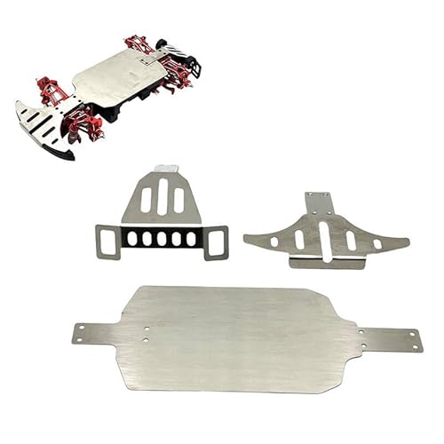 XinGeeek RC Edelstahl-Chassis-Rüstungsset, Fahrgestellschutz für MJX Hyper Go 1/14 14211 RC Car von XinGeeek