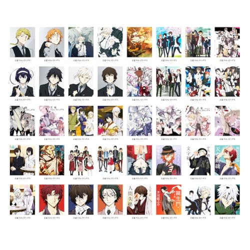 40pcs Dazai Osamu Anime Lomo Karten Set Nakahara Chuuya Fotokarte Nakajima Atsushi Postkarte Sammelkarte Sammlerstücke Karten Geschenk für Fans von Xinchangda