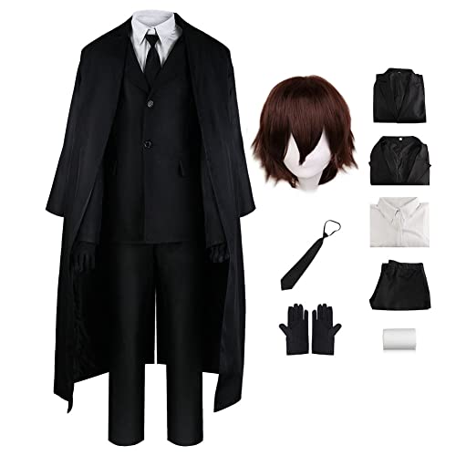BSD Dazai Osamu Cosplay-Kostüm, Nakahara Chuuya/Yosano Akiko, Cosplay-Outfit, Anime Nakajima Atsushi, Detektivuniform, Hose oder Hemdrock, komplettes Set mit Perücke, Halloween-Verkleidungsanzug für BSD Dazai Osamu Cosplay-Kostüm, Nakahara Chuuya/Yosano Akiko, Cosplay-Outfit, Anime Nakajima Atsushi, Detektivuniform, Hose oder Hemdrock, komplettes Set mit Perücke, Halloween-Verkleidungsanzug für von Xinchangda