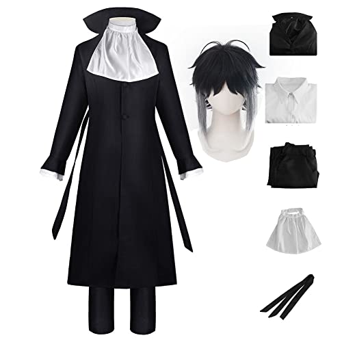 BSD Dazai Osamu Cosplay-Kostüm, Nakahara Chuuya/Yosano Akiko, Cosplay-Outfit, Anime Nakajima Atsushi, Detektivuniform, Hose oder Hemdrock, komplettes Set mit Perücke, Halloween-Verkleidungsanzug für BSD Dazai Osamu Cosplay-Kostüm, Nakahara Chuuya/Yosano Akiko, Cosplay-Outfit, Anime Nakajima Atsushi, Detektivuniform, Hose oder Hemdrock, komplettes Set mit Perücke, Halloween-Verkleidungsanzug für von Xinchangda