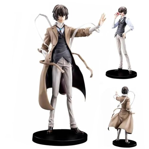 Bungo Stray Dogs Dazai Osamu Figur Jacke abnehmbare und austauschbare Teile Actionfiguren 26 cm handgefertigte Anime-Statue Desktop-Kollektionen Bungo Stray Dogs Dazai Osamu Figur Jacke abnehmbare und austauschbare Teile Actionfiguren 26 cm handgefertigte Anime-Statue Desktop-Kollektionen von Xinchangda