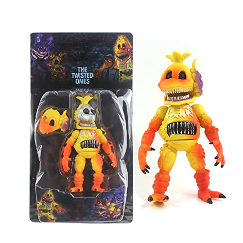 Xinchangda FNAF Actionfiguren, Fünf Nächte, bewegliche Actionfigur, Spielzeug, Nightmare Foxy Bonnie Fazbear Chica Polizist, 16 cm von Xinchangda