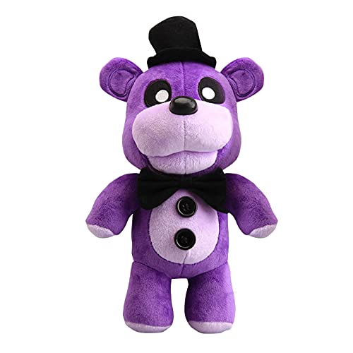 FNAF Plüschpuppe mit fünf Nächten, niedlich, weich, Cartoon, Stoffpuppe, Tiere, violetter Bär, für Kinder, Geburtstagsgeschenk, 30 cm FNAF Plüschpuppe mit fünf Nächten, niedlich, weich, Cartoon, Stoffpuppe, Tiere, violetter Bär, für Kinder, Geburtstagsgeschenk, 30 cm von Xinchangda