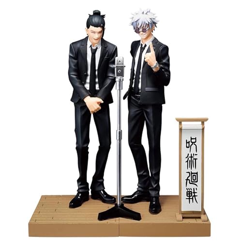 JJK Anime Figuren Gojo Satoru Figur Geto Suguru Action Anime Figur PVC Modellsammlung Desktopdekoration 17CM von Xinchangda