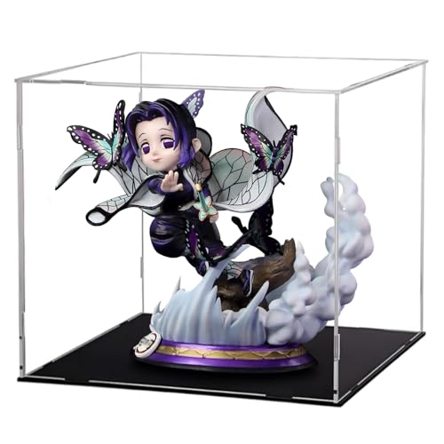 Kochou Shinobu Figur Hashibira Inosuke Action Figur Anime Kamado Tanjiro Figuren Modell mit Acryl Display Case, Cloak with Butterfly mit Basis Sculpture Sammlerstücke Decoration Geschenk 16CM von Xinchangda