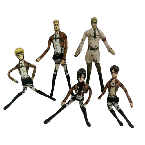 Levi Weiche Figur Eren Jaeger Kissen, zum Aufhängen, Zoe, drehbare Figur, beweglich mit Eisendrahtrahmen, Anime, abstrakt, lustig, gefüllte Überwurffiguren, Sofa, Bett, Dekoration, Sammlerstück von Xinchangda