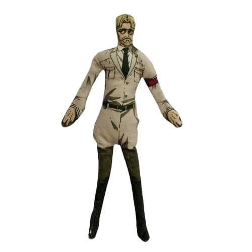 Levi Weiche Figur Eren Jaeger Kissen zum Aufhängen, Zoe, drehbare Figur, beweglich mit Eisendrahtrahmen, 28 cm, Anime, abstrakt, lustig, gefüllte Überwurffiguren, Sofa, Bett, Dekoration, Sammlerstück von Xinchangda