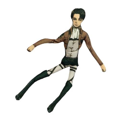 Levi Weiche Figur Eren Jaeger Kissen zum Aufhängen, Zoe, drehbare Figur, beweglich mit Eisendrahtrahmen, 28 cm, Anime, abstrakt, lustig, gefüllte Überwurffiguren, Sofa, Bett, Dekoration, Sammlerstück Levi Weiche Figur Eren Jaeger Kissen zum Aufhängen, Zoe, drehbare Figur, beweglich mit Eisendrahtrahmen, 28 cm, Anime, abstrakt, lustig, gefüllte Überwurffiguren, Sofa, Bett, Dekoration, Sammlerstück von Xinchangda