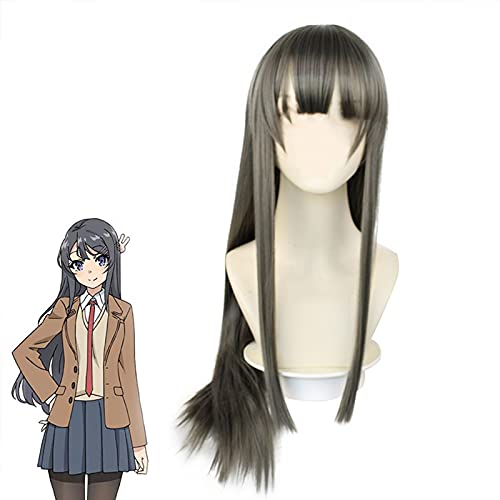 Mai Cosplay-Kostüm, schwarz, für Damen, Hasen-Mädchen, Cosplay-Kostüm, Lackleder, Häschen, Bodysuit, komplettes Set mit Ohren und Schwanz, Anime-Outfit, Halloween, Karneval, Party, Rollenspiel Mai Cosplay-Kostüm, schwarz, für Damen, Hasen-Mädchen, Cosplay-Kostüm, Lackleder, Häschen, Bodysuit, komplettes Set mit Ohren und Schwanz, Anime-Outfit, Halloween, Karneval, Party, Rollenspiel von Xinchangda